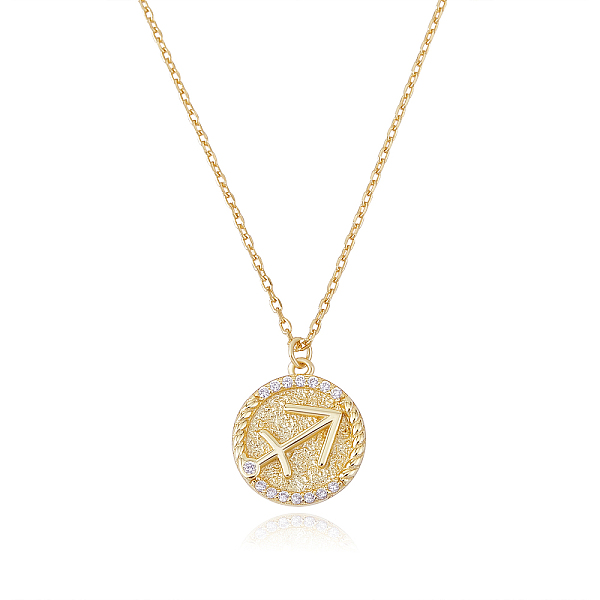 PandaHall 925 Sterling Silver 12 Constellation Necklace Gold Horoscope Zodiac Sign Necklace Round Astrology Pendant Necklace with Zircons..., Clear
PandaHall 925 Sterling Silver 12 Constellation Necklace Gold Horoscope Zodiac Sign Necklace Round Astrology Pendant Necklace with Zircons..., Clear
