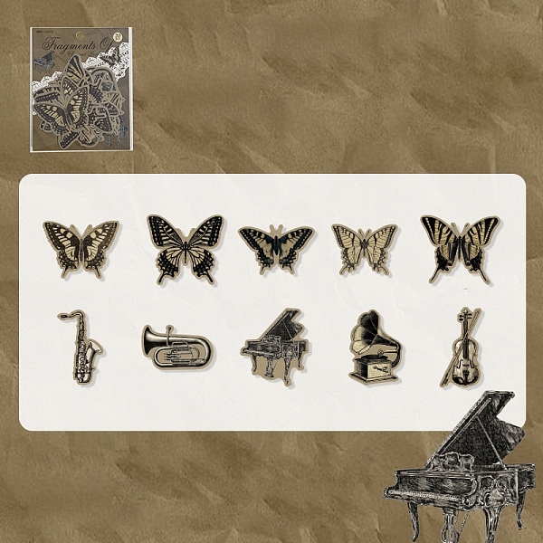 PandaHall 20Pcs 10 Styles Paper Self-Adhesive Stickers, for DIY Album Scrapbook, Butterfly, Gainsboro, 38~60x38.5~65x0.2mm, 2pcs/style Paper..., Gray
PandaHall 20Pcs 10 Styles Paper Self-Adhesive Stickers, for DIY Album Scrapbook, Butterfly, Gainsboro, 38~60x38.5~65x0.2mm, 2pcs/style Paper..., Gray