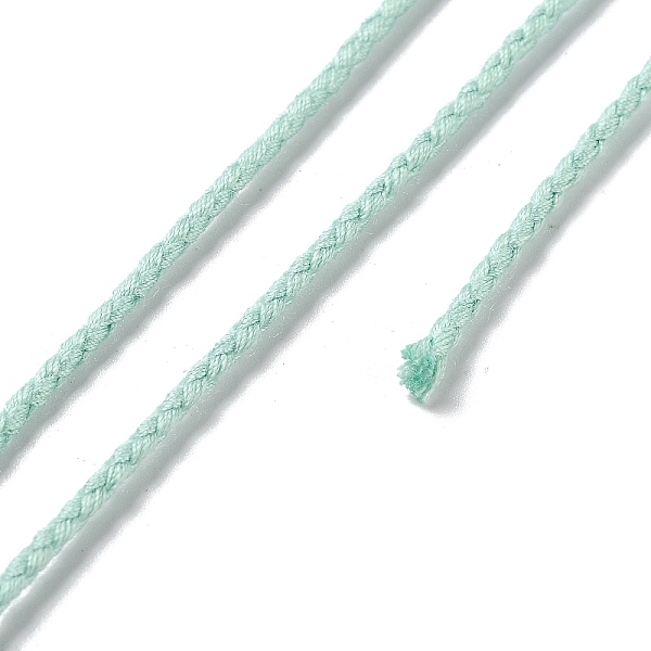 PandaHall 20M Polyester Braided Cord for Jewelry Making, Round, Aquamarine, 2mm, about 21.87 Yards(20m)/Roll Polyester Green
PandaHall 20M Polyester Braided Cord for Jewelry Making, Round, Aquamarine, 2mm, about 21.87 Yards(20m)/Roll Polyester Green