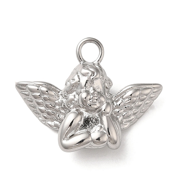 PandaHall 304 Stainless Steel Pendants, Angel Charm, Stainless Steel Color, 19.5x25.5x8.5mm, Hole: 2.6mm 304 Stainless Steel Angel & Fairy
PandaHall 304 Stainless Steel Pendants, Angel Charm, Stainless Steel Color, 19.5x25.5x8.5mm, Hole: 2.6mm 304 Stainless Steel Angel & Fairy