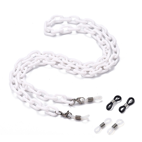 PandaHall Eyeglasses Chains, Neck Strap for Eyeglasses, with Opaque Acrylic Cable Chains, 304 Stainless Steel Lobster Claw Clasps and Rubber..., White
PandaHall Eyeglasses Chains, Neck Strap for Eyeglasses, with Opaque Acrylic Cable Chains, 304 Stainless Steel Lobster Claw Clasps and Rubber..., White