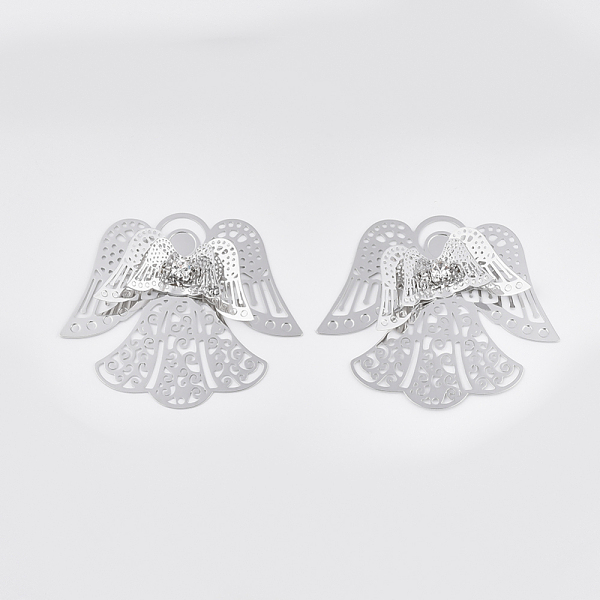 PandaHall Brass Filigree Joiners Links, with Crystal Rhinestone, Angel, Platinum, 43.5x48.5x5mm Brass+Rhinestone Angel & Fairy
PandaHall Brass Filigree Joiners Links, with Crystal Rhinestone, Angel, Platinum, 43.5x48.5x5mm Brass+Rhinestone Angel & Fairy
