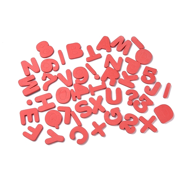 PandaHall EVA Foam Alphabet and Numbers Fridge Magnetic Sticker, for Toddlers Kids in Fun Educational, Red, 13~49x9~53x5.5mm, 45pcs/set...
PandaHall EVA Foam Alphabet and Numbers Fridge Magnetic Sticker, for Toddlers Kids in Fun Educational, Red, 13~49x9~53x5.5mm, 45pcs/set...