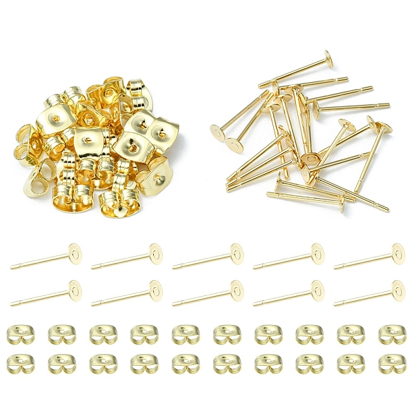 PandaHall 20Pcs 304 Stainless Steel Stud Earring Findings, Flat Round Pad Base Earring Settings, with 20Pcs Friction Ear Nuts, Golden...
PandaHall 20Pcs 304 Stainless Steel Stud Earring Findings, Flat Round Pad Base Earring Settings, with 20Pcs Friction Ear Nuts, Golden...