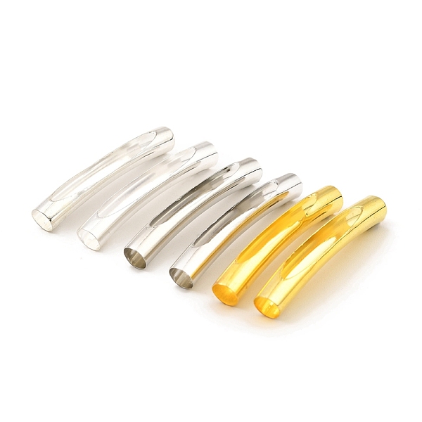 PandaHall Brass Tube Beads, Hollow Curved Tube, Mixed Color, 40x6mm, Hole: 5.5mm Brass Tube
PandaHall Brass Tube Beads, Hollow Curved Tube, Mixed Color, 40x6mm, Hole: 5.5mm Brass Tube