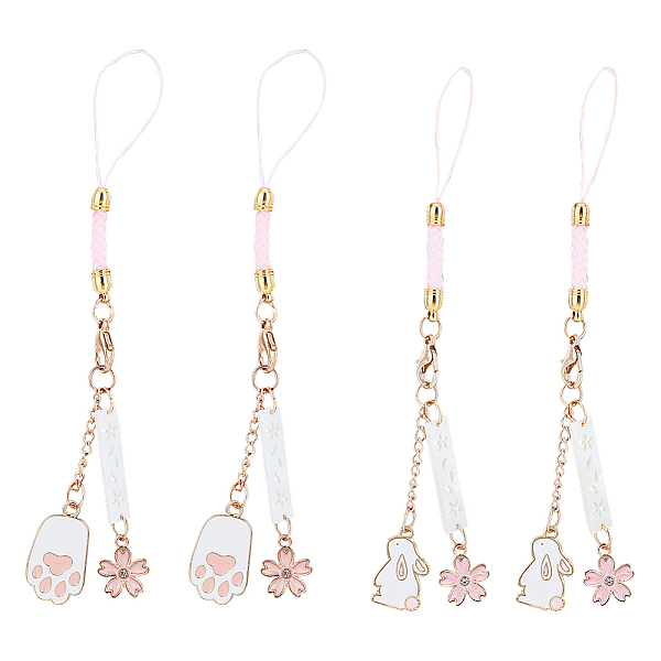 PandaHall OLYCRAFT 4Pcs Japanese Sakura Phone Charms Straps Phone Pendant Decorations Cute Phone Straps with Rabbit Cat Paw Pendants...
PandaHall OLYCRAFT 4Pcs Japanese Sakura Phone Charms Straps Phone Pendant Decorations Cute Phone Straps with Rabbit Cat Paw Pendants...