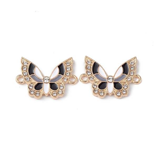 PandaHall Alloy Enamel Connector Charms, Butterfly Links with Crystal Rhinestone, Light Gold, Cadmium Free & Nickel Free & Lead Free, Black...
PandaHall Alloy Enamel Connector Charms, Butterfly Links with Crystal Rhinestone, Light Gold, Cadmium Free & Nickel Free & Lead Free, Black...