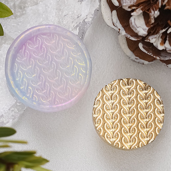 PandaHall Texture Theme Round Brass Stamp Head, for Wax Seal Stamp, Wedding Invitations Making, Golden, Twist, 25x14.5mm, Inner Diameter...
PandaHall Texture Theme Round Brass Stamp Head, for Wax Seal Stamp, Wedding Invitations Making, Golden, Twist, 25x14.5mm, Inner Diameter...