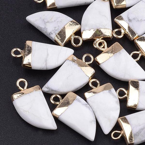 PandaHall Natural Howlite Pointed Pendants, with Brass Findings, Faceted, Tusk Shape, Golden, White, 21x11x5.5mm, Hole: 2mm Howlite Horn...
PandaHall Natural Howlite Pointed Pendants, with Brass Findings, Faceted, Tusk Shape, Golden, White, 21x11x5.5mm, Hole: 2mm Howlite Horn...