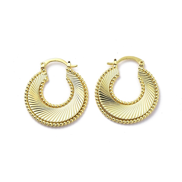 PandaHall Brass Donut Hoop Earrings for Women, Real 18K Gold Plated, 30.5x27.5x2mm, Pin: 0.8~1.8x0.6mm Brass Donut
PandaHall Brass Donut Hoop Earrings for Women, Real 18K Gold Plated, 30.5x27.5x2mm, Pin: 0.8~1.8x0.6mm Brass Donut