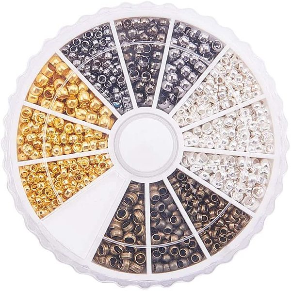PandaHall About 1440 Pcs Brass Tube Crimp Beads Cord End Caps Diameter 2mm 2.5mm 3mm for Jewelry Making 4 Colors Brass Rondelle
PandaHall About 1440 Pcs Brass Tube Crimp Beads Cord End Caps Diameter 2mm 2.5mm 3mm for Jewelry Making 4 Colors Brass Rondelle