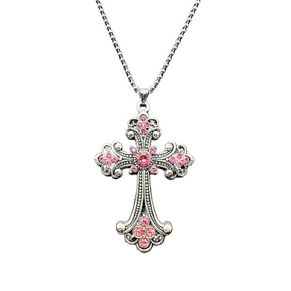 PandaHall Alloy Pendant Necklaces, Cross fleury, Pale Violet Red, 19.69 inch(50cm) Acrylic Cross
PandaHall Alloy Pendant Necklaces, Cross fleury, Pale Violet Red, 19.69 inch(50cm) Acrylic Cross