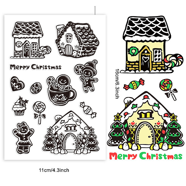 PandaHall CRASPIRE Christmas Gingerbread Man Clear Rubber Stamps House Candy Merry Christams Holiday Transparent Silicone Seals Stamp Xmas...
PandaHall CRASPIRE Christmas Gingerbread Man Clear Rubber Stamps House Candy Merry Christams Holiday Transparent Silicone Seals Stamp Xmas...