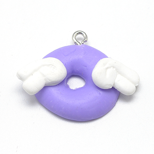 PandaHall Handmade Polymer Clay Pendants, Donut, Medium Purple, 22~25x23~30x6~7mm, Hole: 2mm Polymer Clay Donut Purple
PandaHall Handmade Polymer Clay Pendants, Donut, Medium Purple, 22~25x23~30x6~7mm, Hole: 2mm Polymer Clay Donut Purple