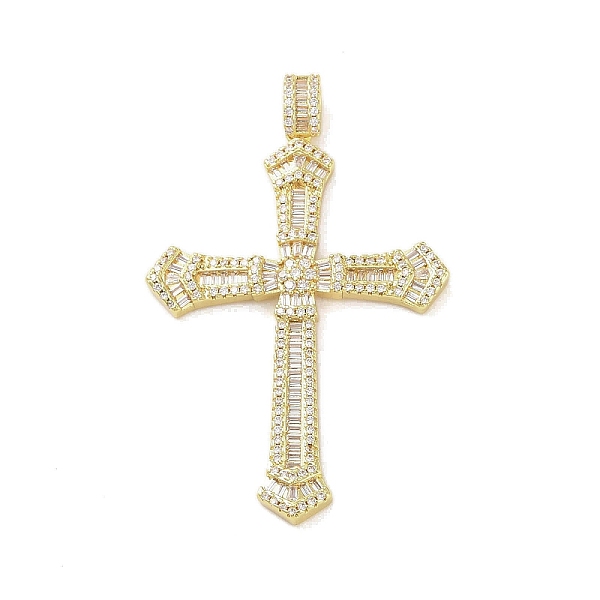 PandaHall Real 18K Gold Plated Brass Micro Pave Cubic Zirconia Pendants, Cross, Clear, 54x38x3mm, Hole: 3x5.5mm Brass+Cubic Zirconia Cross...
PandaHall Real 18K Gold Plated Brass Micro Pave Cubic Zirconia Pendants, Cross, Clear, 54x38x3mm, Hole: 3x5.5mm Brass+Cubic Zirconia Cross...