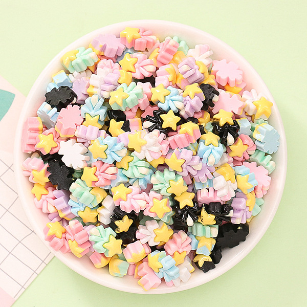 PandaHall Opaque Reisn Cabochons, Mixed Color, Fairy Wand, Star, 14x9.5x6mm Resin Star Multicolor
PandaHall Opaque Reisn Cabochons, Mixed Color, Fairy Wand, Star, 14x9.5x6mm Resin Star Multicolor