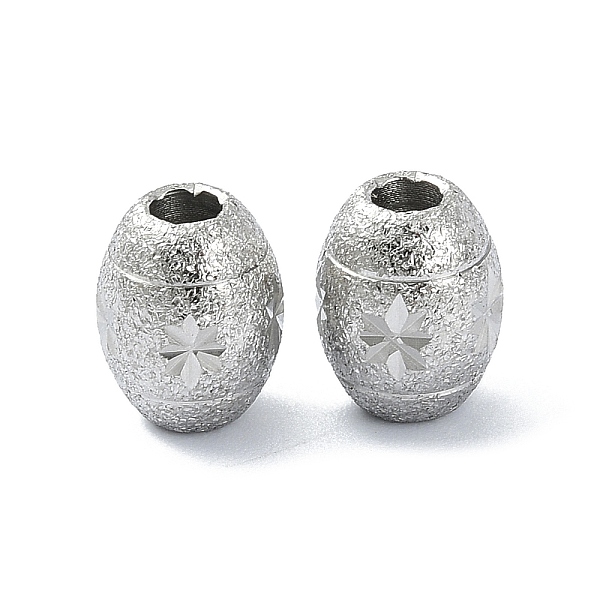 PandaHall 316 Surgical Stainless Steel Beads, Textured, Oval with Star, Stainless Steel Color, 10x8mm, Hole: 3mm 316 Surgical Stainless...
PandaHall 316 Surgical Stainless Steel Beads, Textured, Oval with Star, Stainless Steel Color, 10x8mm, Hole: 3mm 316 Surgical Stainless...