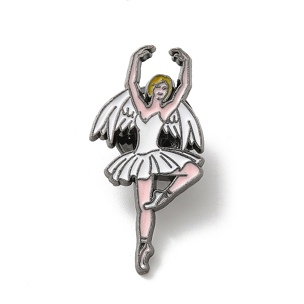 PandaHall Dancing Girl Enamel Pins, Gunmetal Alloy Badge for Women, White, 30x15x1.3mm Alloy+Enamel Human White
PandaHall Dancing Girl Enamel Pins, Gunmetal Alloy Badge for Women, White, 30x15x1.3mm Alloy+Enamel Human White