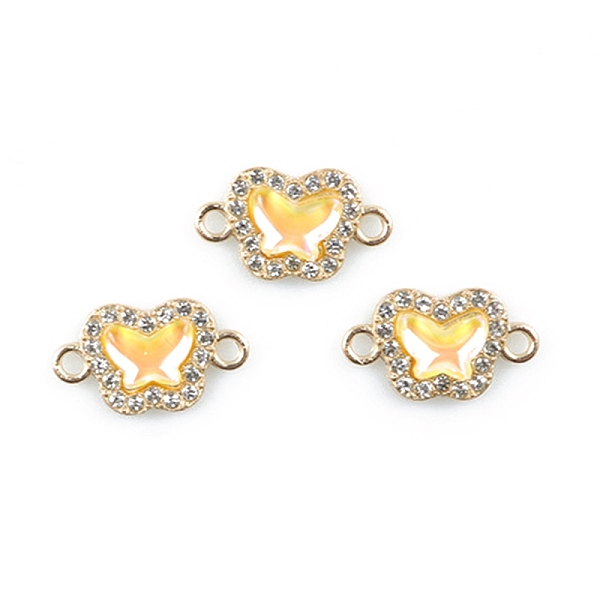 PandaHall Alloy Crystal Rhinestone Connector Charms, with Acrylic, Light Gold, Butterfly, Yellow, 18x10.5mm, Hole: 2mm Alloy Butterfly...
PandaHall Alloy Crystal Rhinestone Connector Charms, with Acrylic, Light Gold, Butterfly, Yellow, 18x10.5mm, Hole: 2mm Alloy Butterfly...