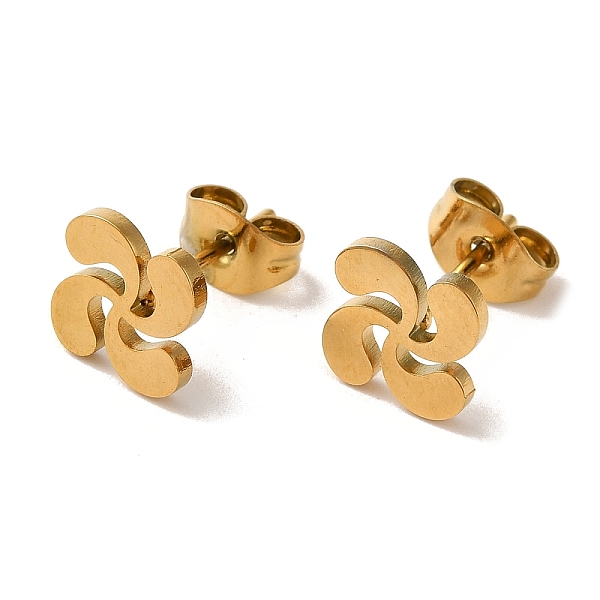 PandaHall Vacuum Plating 304 Stainless Steel Stud Earrings, Windmill, Golden, 7.5x7.5mm 304 Stainless Steel Playing Theme
PandaHall Vacuum Plating 304 Stainless Steel Stud Earrings, Windmill, Golden, 7.5x7.5mm 304 Stainless Steel Playing Theme