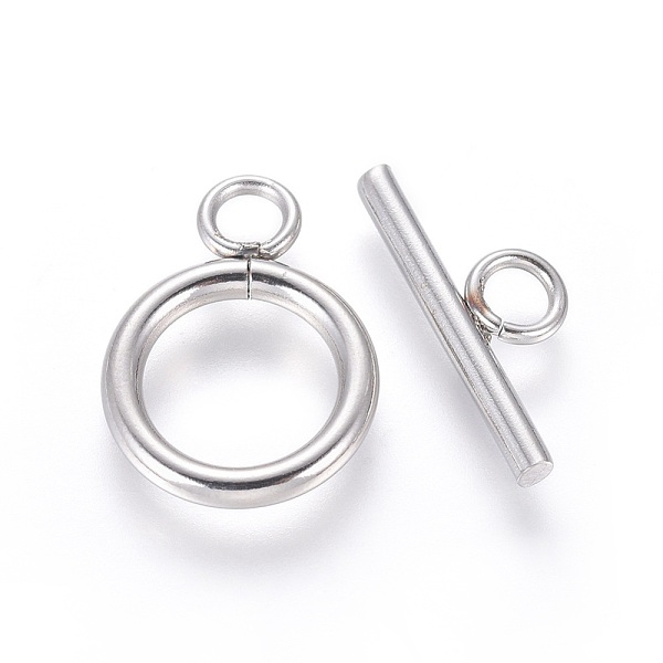 PandaHall 304 Stainless Steel Toggle Clasps, Ring, Stainless Steel Color, Ring: 17.5x13x2mm, Bar: 7x18x2mm, Hole: 3mm 304 Stainless Steel...
PandaHall 304 Stainless Steel Toggle Clasps, Ring, Stainless Steel Color, Ring: 17.5x13x2mm, Bar: 7x18x2mm, Hole: 3mm 304 Stainless Steel...