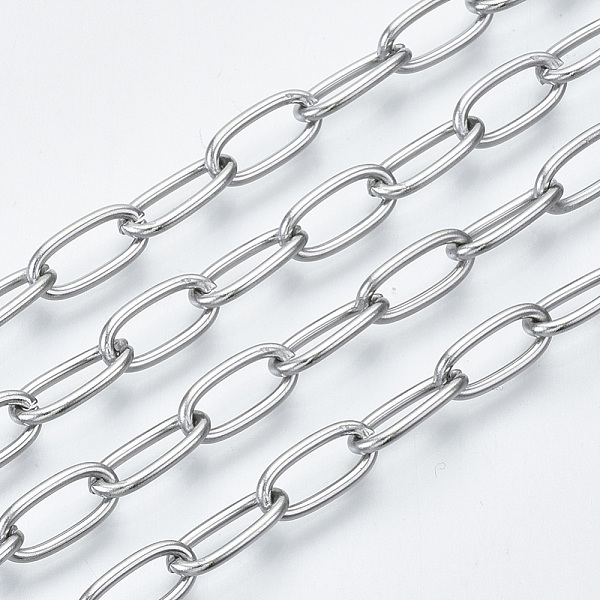PandaHall 3.28 Feet 304 Stainless Steel Paperclip Chains, Drawn Elongated Cable Chainsl, Unwelded, Stainless Steel Color, 10x5x1mm 304...
PandaHall 3.28 Feet 304 Stainless Steel Paperclip Chains, Drawn Elongated Cable Chainsl, Unwelded, Stainless Steel Color, 10x5x1mm 304...