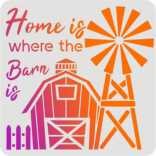 PandaHall FINGERINSPIRE Home Is Where The Barn Is Stencil 30x30cm DIY Cow Farmhouse Decoration Drawing Stencil Reusable Farmhouse Stencil..., White
PandaHall FINGERINSPIRE Home Is Where The Barn Is Stencil 30x30cm DIY Cow Farmhouse Decoration Drawing Stencil Reusable Farmhouse Stencil..., White