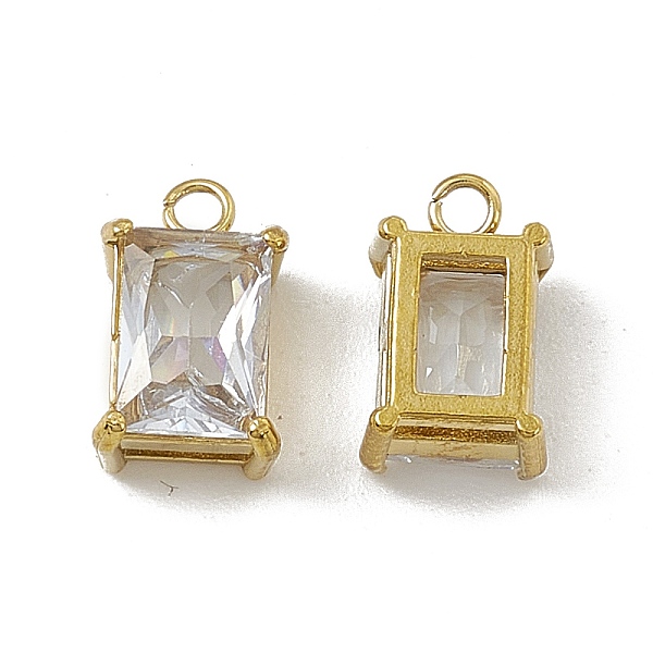 PandaHall Vacuum Plating 201 Stainless Steel Glass Charms, Rectangle, Real 18K Gold Plated, 10x6x4.5mm, Hole: 1.4mm Stainless Steel+Glass..., Clear
PandaHall Vacuum Plating 201 Stainless Steel Glass Charms, Rectangle, Real 18K Gold Plated, 10x6x4.5mm, Hole: 1.4mm Stainless Steel+Glass..., Clear