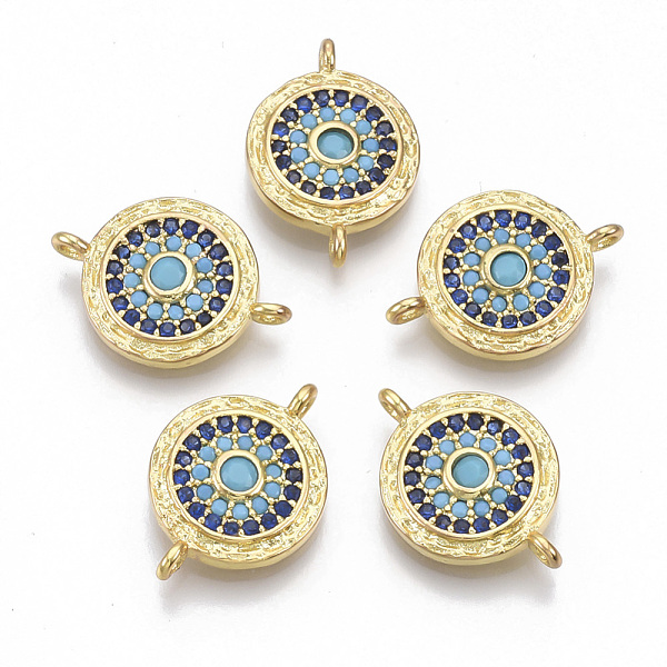 PandaHall Brass Micro Pave Cubic Zirconia Links connectors, Flat Round, Blue, Golden, 17x11.5x2.5mm, Hole: 1.2mm Brass+Cubic Zirconia Flat...
PandaHall Brass Micro Pave Cubic Zirconia Links connectors, Flat Round, Blue, Golden, 17x11.5x2.5mm, Hole: 1.2mm Brass+Cubic Zirconia Flat...