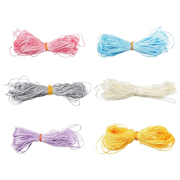 PandaHall 6 Bundle 6 Colors Nylon Thread Nylon String for Beading Jewelry Making, Mixed Color, 1mm, about 26.24 yards(24m)/bundle, 1..., Multicolor
PandaHall 6 Bundle 6 Colors Nylon Thread Nylon String for Beading Jewelry Making, Mixed Color, 1mm, about 26.24 yards(24m)/bundle, 1..., Multicolor