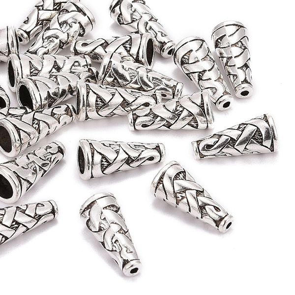 PandaHall Tibetan Style Alloy Bead Cone, Cadmium Free & Lead Free, Antique Silver, 18x8x8mm, Hole: 1mm Alloy
PandaHall Tibetan Style Alloy Bead Cone, Cadmium Free & Lead Free, Antique Silver, 18x8x8mm, Hole: 1mm Alloy