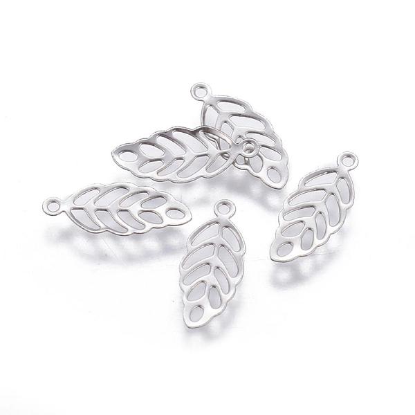 PandaHall 316 Stainless Steel Charms, Leaf, Stainless Steel Color, 13x5.5x0.3mm, Hole: 1mm 316 Surgical Stainless Steel Leaf
PandaHall 316 Stainless Steel Charms, Leaf, Stainless Steel Color, 13x5.5x0.3mm, Hole: 1mm 316 Surgical Stainless Steel Leaf