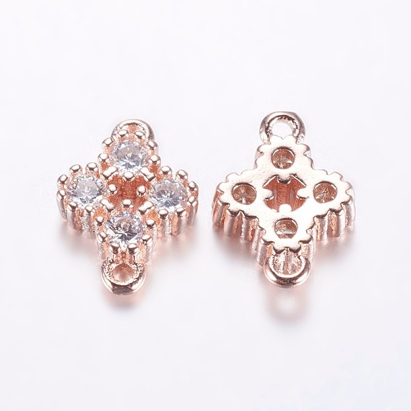 PandaHall Long-Lasting Plated Brass Micro Pave Cubic Zirconia Links, Clear, Flower, Real Rose Gold Plated, 13.5x9.5x3mm, Hole: 1.5mm...
PandaHall Long-Lasting Plated Brass Micro Pave Cubic Zirconia Links, Clear, Flower, Real Rose Gold Plated, 13.5x9.5x3mm, Hole: 1.5mm...
