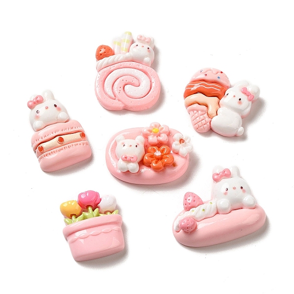 PandaHall Opaque Resin Decoden Cabochons, Rabbit Ice Cream & Rabbit Cake & Rabbit Hot Dog, Mixed Shapes, Pink, 20.5~29.5x18~30.5x6~10mm...
PandaHall Opaque Resin Decoden Cabochons, Rabbit Ice Cream & Rabbit Cake & Rabbit Hot Dog, Mixed Shapes, Pink, 20.5~29.5x18~30.5x6~10mm...