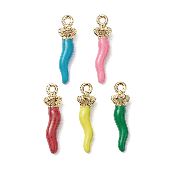 PandaHall Ion Plating(IP) 304 Stainless Steel Pendants, with Enamel, Real 18K Gold Plated, Horn of Plenty/Italian Horn Cornicello Charms..., Multicolor
PandaHall Ion Plating(IP) 304 Stainless Steel Pendants, with Enamel, Real 18K Gold Plated, Horn of Plenty/Italian Horn Cornicello Charms..., Multicolor