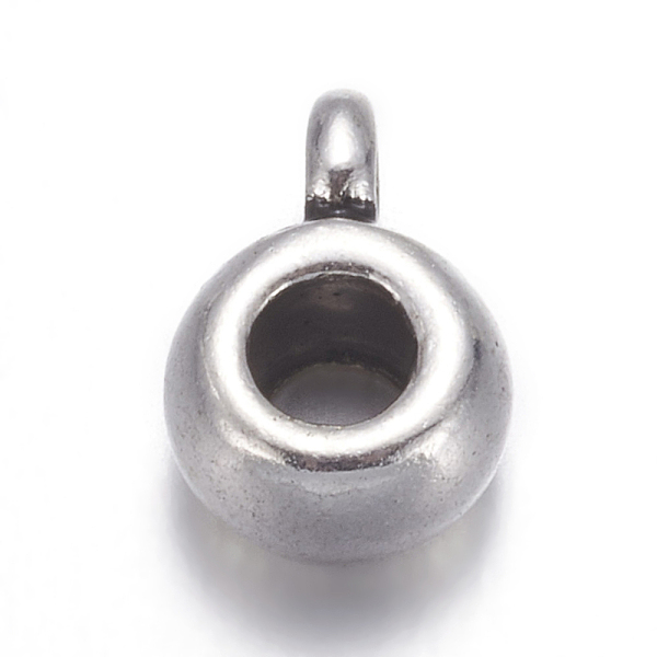 PandaHall Tibetan Silver Drum Pendant Hanger, Bail Beads, Lead Free & Cadmium Free, Antique Silver, about 5.8mm wide, 4.5mm in diameter...
PandaHall Tibetan Silver Drum Pendant Hanger, Bail Beads, Lead Free & Cadmium Free, Antique Silver, about 5.8mm wide, 4.5mm in diameter...