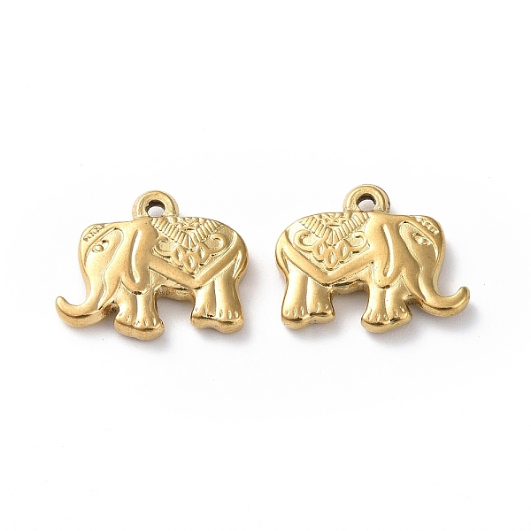 PandaHall Ion Plating(IP) 304 Stainless Steel Pendants, Elephant Charm, Golden, 15.5x18.5x3mm, Hole: 1.3mm 304 Stainless Steel Elephant
PandaHall Ion Plating(IP) 304 Stainless Steel Pendants, Elephant Charm, Golden, 15.5x18.5x3mm, Hole: 1.3mm 304 Stainless Steel Elephant