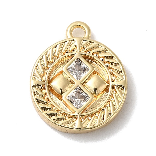 PandaHall Brass Micro Pave Cubic Zirconia Charms, Flat Round, Golden, 13x11x2mm, Hole: 1.2mm Brass+Cubic Zirconia Flat Round Clear
PandaHall Brass Micro Pave Cubic Zirconia Charms, Flat Round, Golden, 13x11x2mm, Hole: 1.2mm Brass+Cubic Zirconia Flat Round Clear