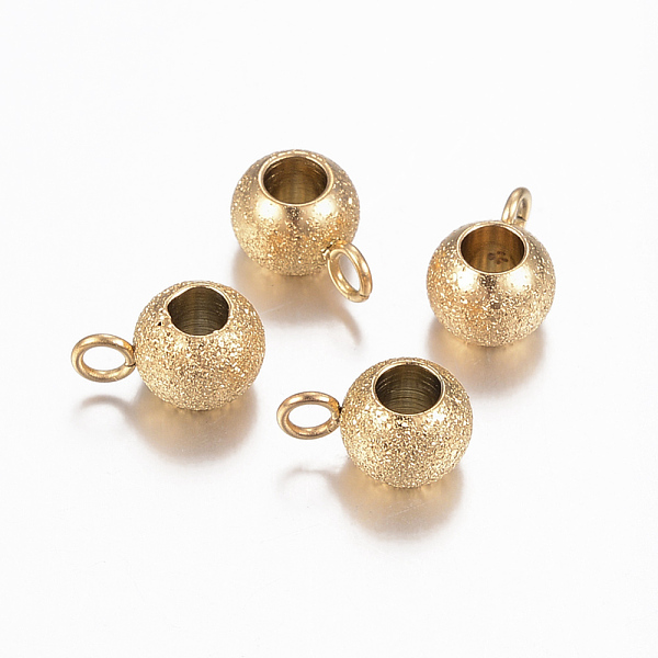 PandaHall Ion Plating(IP) 304 Stainless Steel Tube Bails, Loop Bails, Textured, Rondelle Bail Beads, Golden, 9x6x4.5mm, Hole: 2mm, Inner...
PandaHall Ion Plating(IP) 304 Stainless Steel Tube Bails, Loop Bails, Textured, Rondelle Bail Beads, Golden, 9x6x4.5mm, Hole: 2mm, Inner...