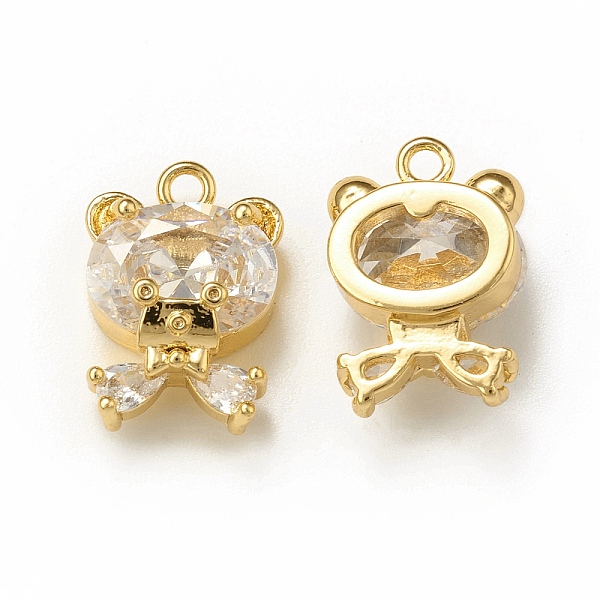 PandaHall Clear Glass Pendnants, with Brass Findings, Bear Charms, Real 18K Gold Plated, 12x8x5mm, Hole: 1.2mm Brass+Glass Bear Clear
PandaHall Clear Glass Pendnants, with Brass Findings, Bear Charms, Real 18K Gold Plated, 12x8x5mm, Hole: 1.2mm Brass+Glass Bear Clear