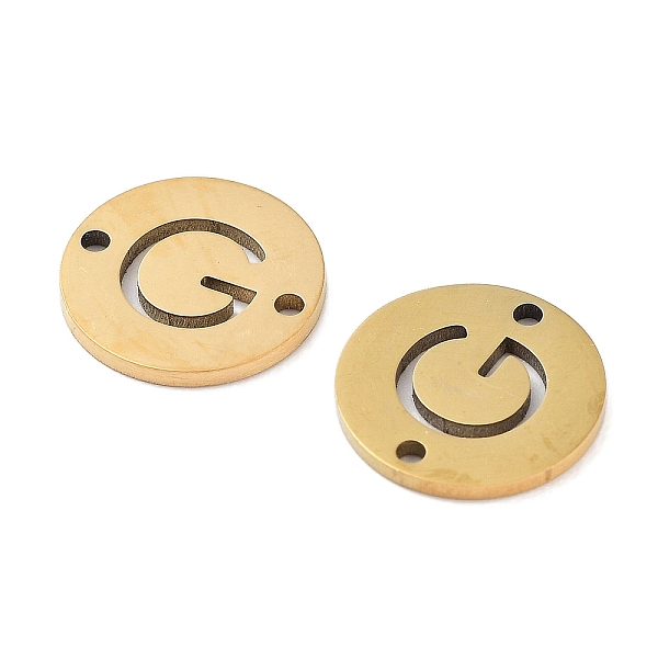 PandaHall Vacuum Plating 201 Stainless Steel Hollow Flat Round Links, Letter Connector Charms, Real 18K Gold Plated, Letter G, 12x1mm, Hole...
PandaHall Vacuum Plating 201 Stainless Steel Hollow Flat Round Links, Letter Connector Charms, Real 18K Gold Plated, Letter G, 12x1mm, Hole...