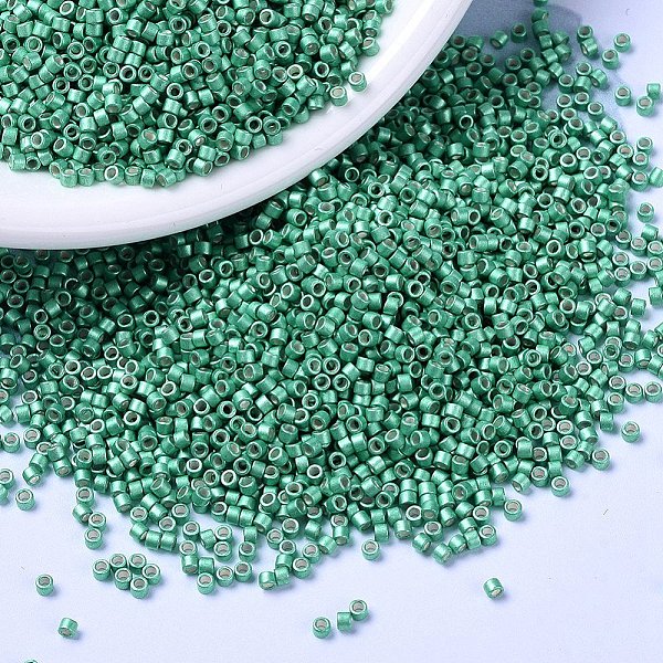 PandaHall MIYUKI Delica Beads, Cylinder, Japanese Seed Beads, 11/0, (DB1182) Galvanized Semi-Frosted Dark Mint, 1.3x1.6mm, Hole: 0.8mm..., Green
PandaHall MIYUKI Delica Beads, Cylinder, Japanese Seed Beads, 11/0, (DB1182) Galvanized Semi-Frosted Dark Mint, 1.3x1.6mm, Hole: 0.8mm..., Green