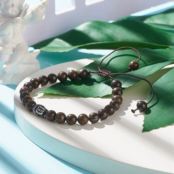 PandaHall Round Natural Bronzite Braided Bead Bracelet with Buddha Head, Gemstone Yoga Jewelry for Women, Antique Silver, Inner Diameter...
PandaHall Round Natural Bronzite Braided Bead Bracelet with Buddha Head, Gemstone Yoga Jewelry for Women, Antique Silver, Inner Diameter...