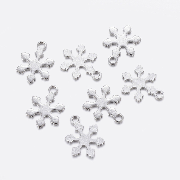 PandaHall 304 Stainless Steel Charms, Snowflake, Stainless Steel Color, 12x9x0.8mm, Hole: 1.2mm 304 Stainless Steel Snowflake
PandaHall 304 Stainless Steel Charms, Snowflake, Stainless Steel Color, 12x9x0.8mm, Hole: 1.2mm 304 Stainless Steel Snowflake