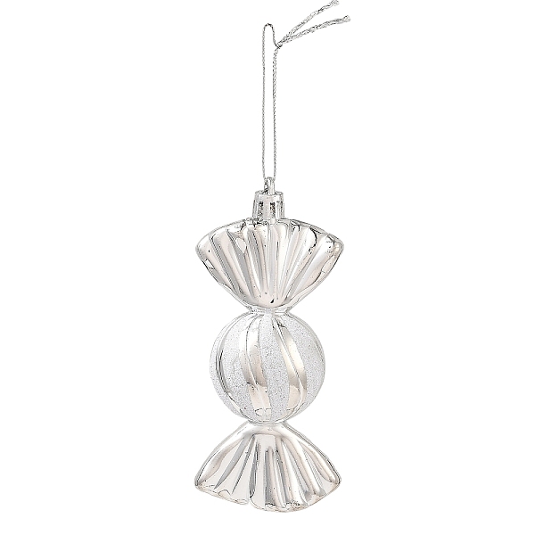 PandaHall Christmas Electroplate Plastic Candy Pendants Decorations, Nylon Rope Christmas Tree Hanging Ornaments, Silver, 181mm Plastic...
PandaHall Christmas Electroplate Plastic Candy Pendants Decorations, Nylon Rope Christmas Tree Hanging Ornaments, Silver, 181mm Plastic...