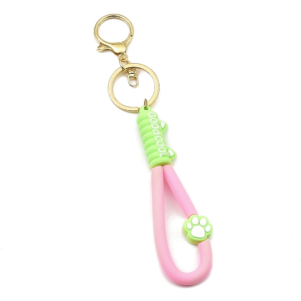 PandaHall Cat Paw Print PVC Rope Keychains, with Zinc Alloy Finding, for Bag Doll Pendant Decoration, Pink, 17.5cm Alloy Paw Print Pink
PandaHall Cat Paw Print PVC Rope Keychains, with Zinc Alloy Finding, for Bag Doll Pendant Decoration, Pink, 17.5cm Alloy Paw Print Pink