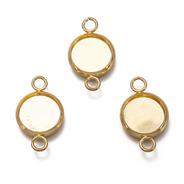 PandaHall 304 Stainless Steel Cabochon Connector Settings, Plain Edge Bezel Cups, Flat Round, Real 18K Gold Plated, Tray: 10mm, 20x12x2mm...
PandaHall 304 Stainless Steel Cabochon Connector Settings, Plain Edge Bezel Cups, Flat Round, Real 18K Gold Plated, Tray: 10mm, 20x12x2mm...