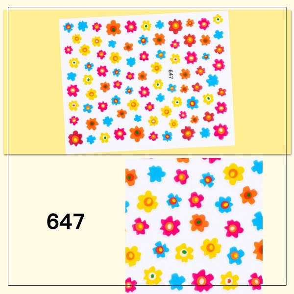 PandaHall Nail Art Stickers, Self-adhesive, For Nail Tips Decorations, Flower Pattern, Colorful, 10x8cm Paper Flower
PandaHall Nail Art Stickers, Self-adhesive, For Nail Tips Decorations, Flower Pattern, Colorful, 10x8cm Paper Flower