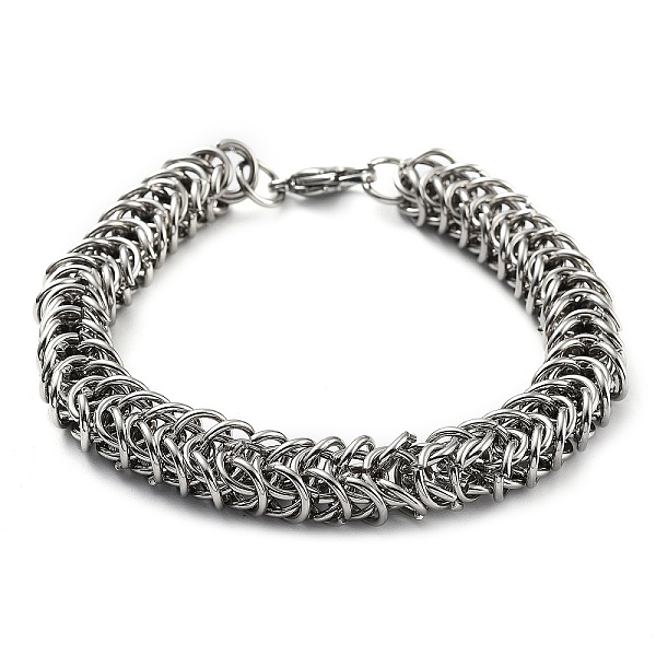 PandaHall 304 Stainless Steel Rope Chain Bracelet, Stainless Steel Color, 8-5/8 inch(21.8cm) 304 Stainless Steel
PandaHall 304 Stainless Steel Rope Chain Bracelet, Stainless Steel Color, 8-5/8 inch(21.8cm) 304 Stainless Steel