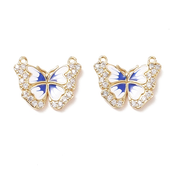PandaHall Rack Plating Brass Micro Pave Cubic Zirconia Charms, with Enamel, Cadmium Free & Lead Free, Butterfly, Real 18K Gold Plated..., Clear
PandaHall Rack Plating Brass Micro Pave Cubic Zirconia Charms, with Enamel, Cadmium Free & Lead Free, Butterfly, Real 18K Gold Plated..., Clear